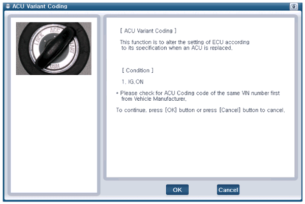 4) Variant coding's proceeding screen-1