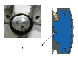 * Make sure that the piston and pad are tightly attached.